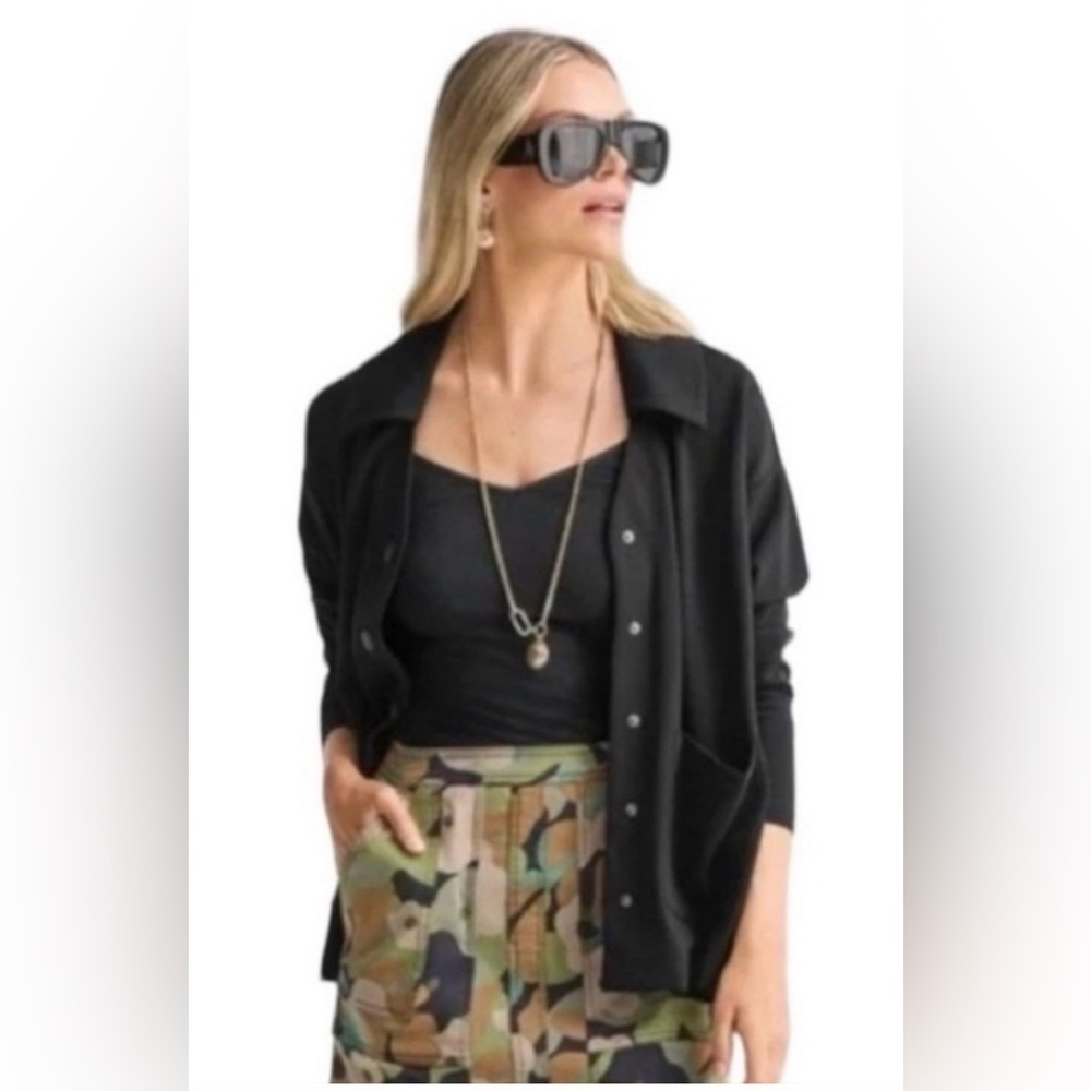 CAbi Midnight Black Lightweight Blazer - Size Small style 6253